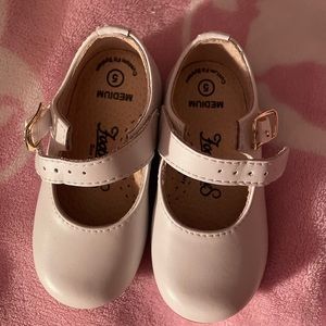 Baby girl white dress shoes
